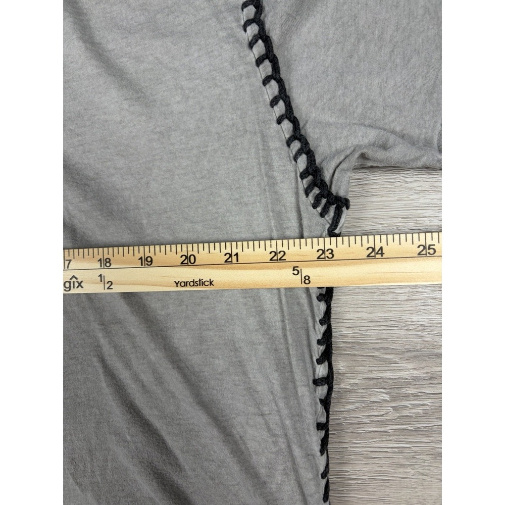 Affliction Standard Series Mens 2XL Gray Logo V-Neck Short Sleeve T-Shirt Grunge - Picture 5 of 7